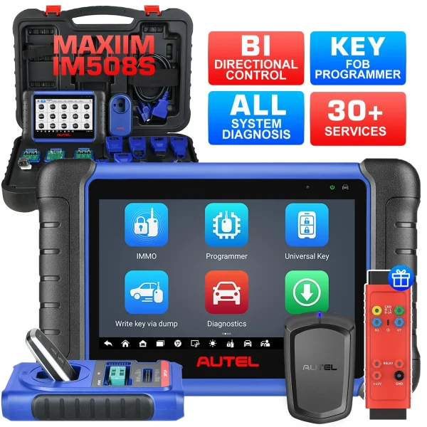 Autel MaxiIM IM508S Key Fob Programming Tool with XP200 Programmer, All System Diagnostic Scan, 30+ Service, 2025 Upgraded IM508, and Free Autel G-BOX3 - Image 2